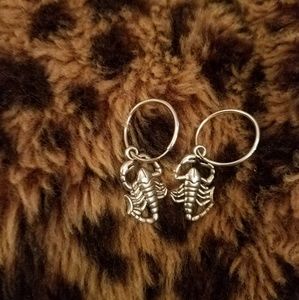 Vintage Silver Scorpion Earrings
